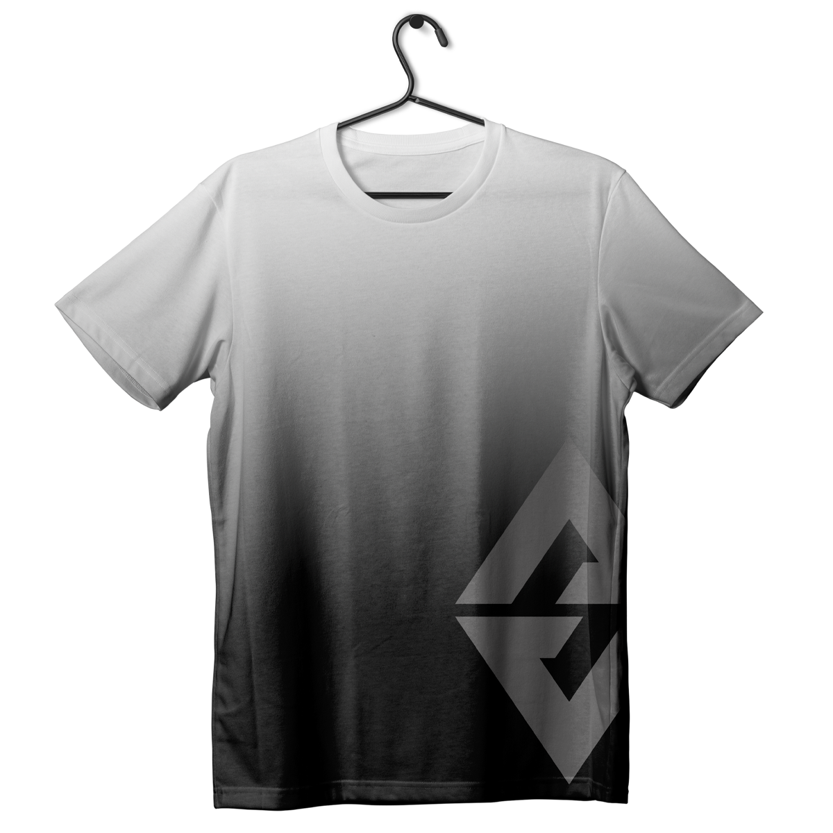 Low Emblem Ombre White Shirt